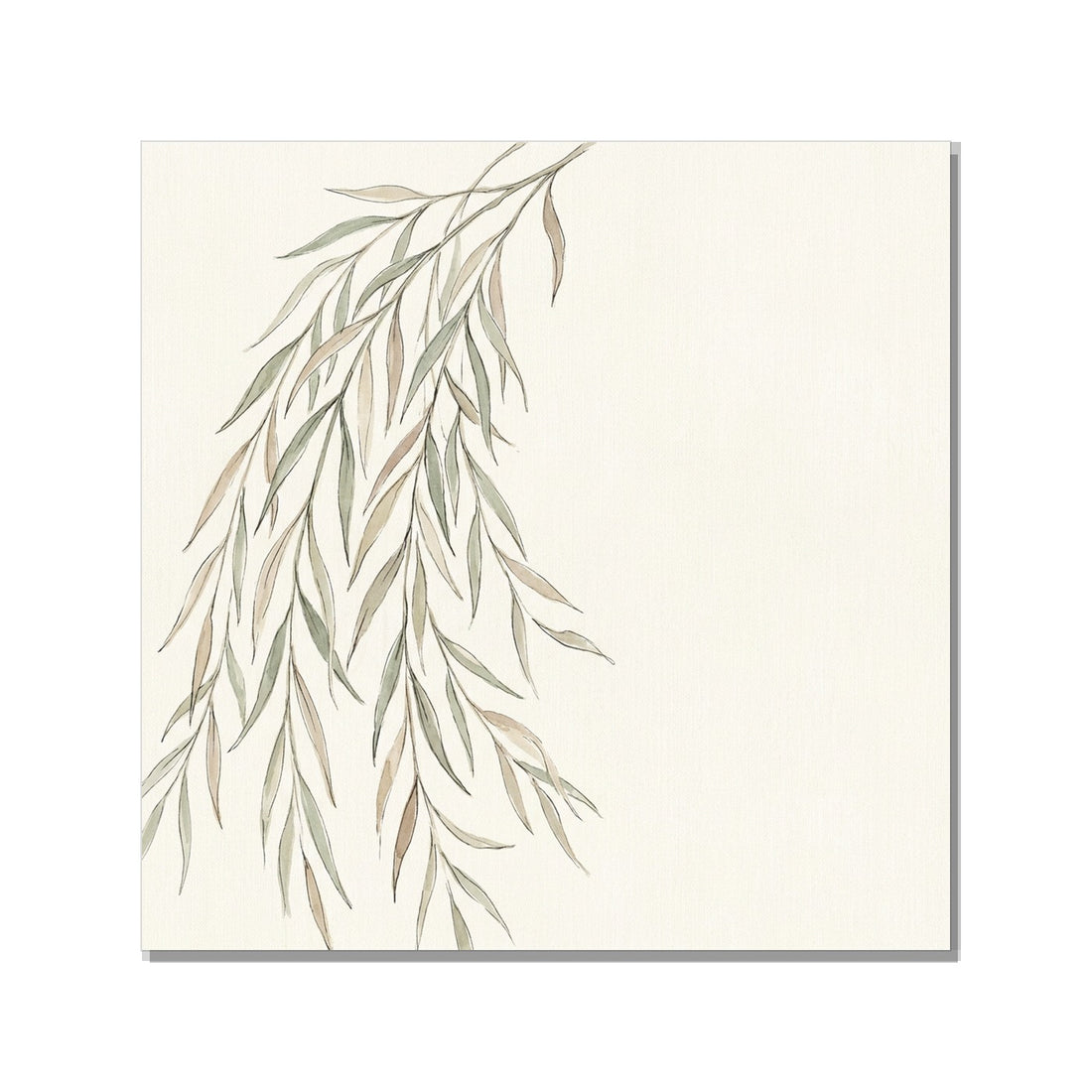 Toile décorative arbre aquarelle style bohème – Saule - vue 1