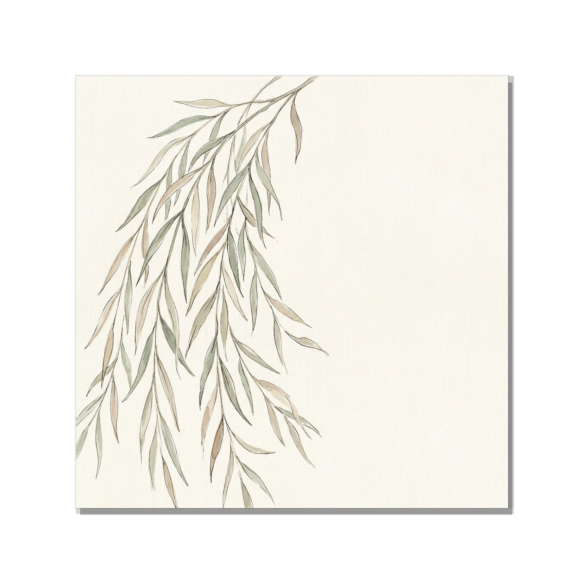 Toile décorative arbre aquarelle style bohème – Saule