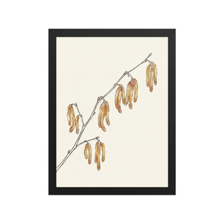 Tableau fleur noisetier décoration murale – Encadré 30×40