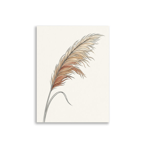 Poster Bohème Pampa Grass Beige Terracotta | Galerie